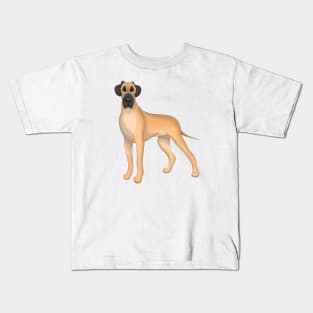 Fawn Great Dane Dog Kids T-Shirt